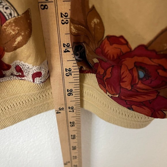 Vintage 90's FUDA International Floral Boho Abstract Silk Bomber Jacket Unisex L - Picture 11 of 12